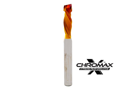 Compression Bit 1/4"Dia. X CL7/8" X OAL2-1/2" X UC.188 X F2 Alti-Cr-N