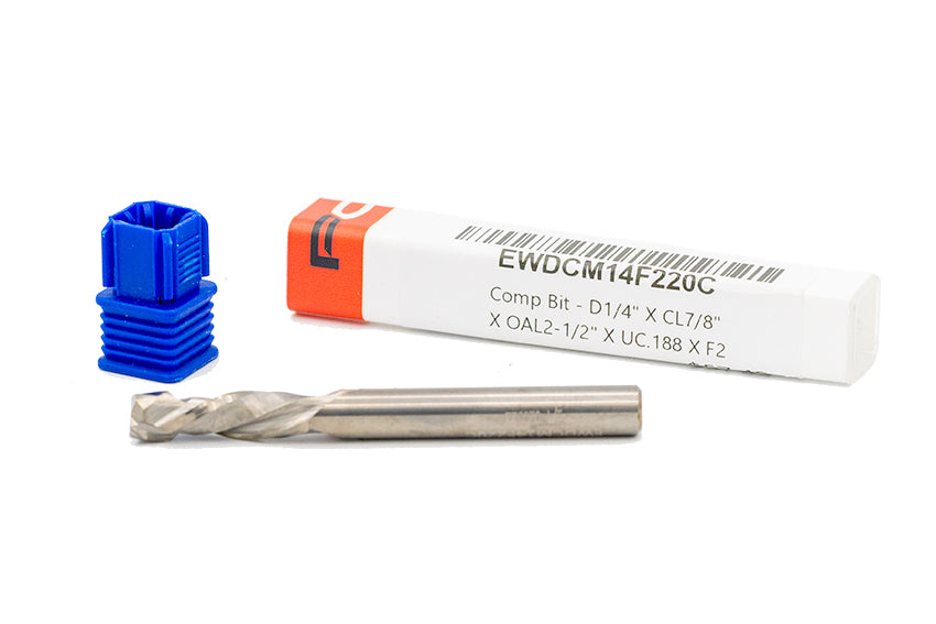 Compression Bit 1/4"Dia. X CL7/8" X OAL2-1/2" X UC.188 X F2