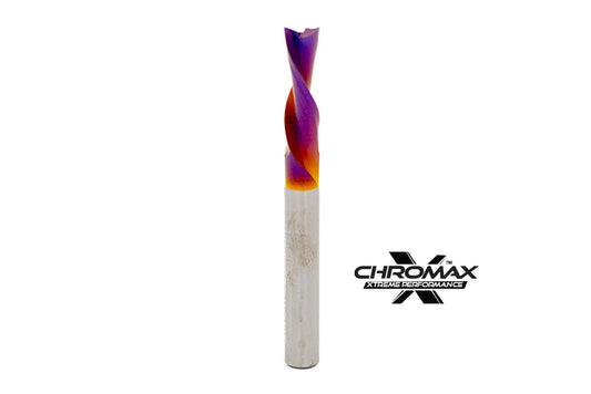 Down-Cut Spiral 1/4"Dia. x CL7/8" x OAL2-1/2" x F2 Alti-Cr-N (B13)