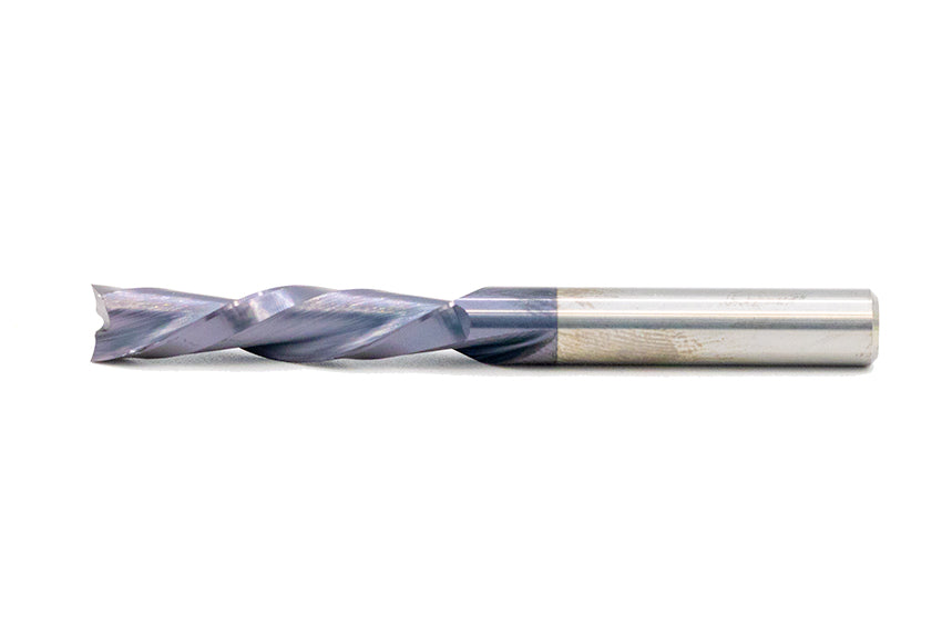 Down-Cut Spiral 1/4"Dia. x CL1-1/8" x OAL2-1/2" x F2 Alti-Cr-N (B18)