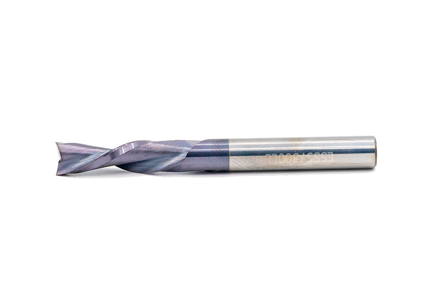 Down-Cut Spiral 5/16"Dia. x CL1-1/8" x OAL3" x SH5/16" x F2 - AlTi-Cr-N (B10)