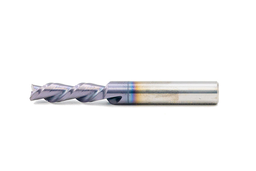 Down-Cut Spiral High Helix 7mmDia. x CL24mm x SH8mm x OAL64mm x F2 - AlTi-Cr-N