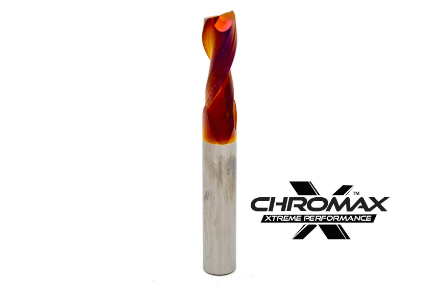 Up-Cut Spiral 3/8"Dia. x CL1" x OAL3" x F2 AlTi-Cr-N (A17)
